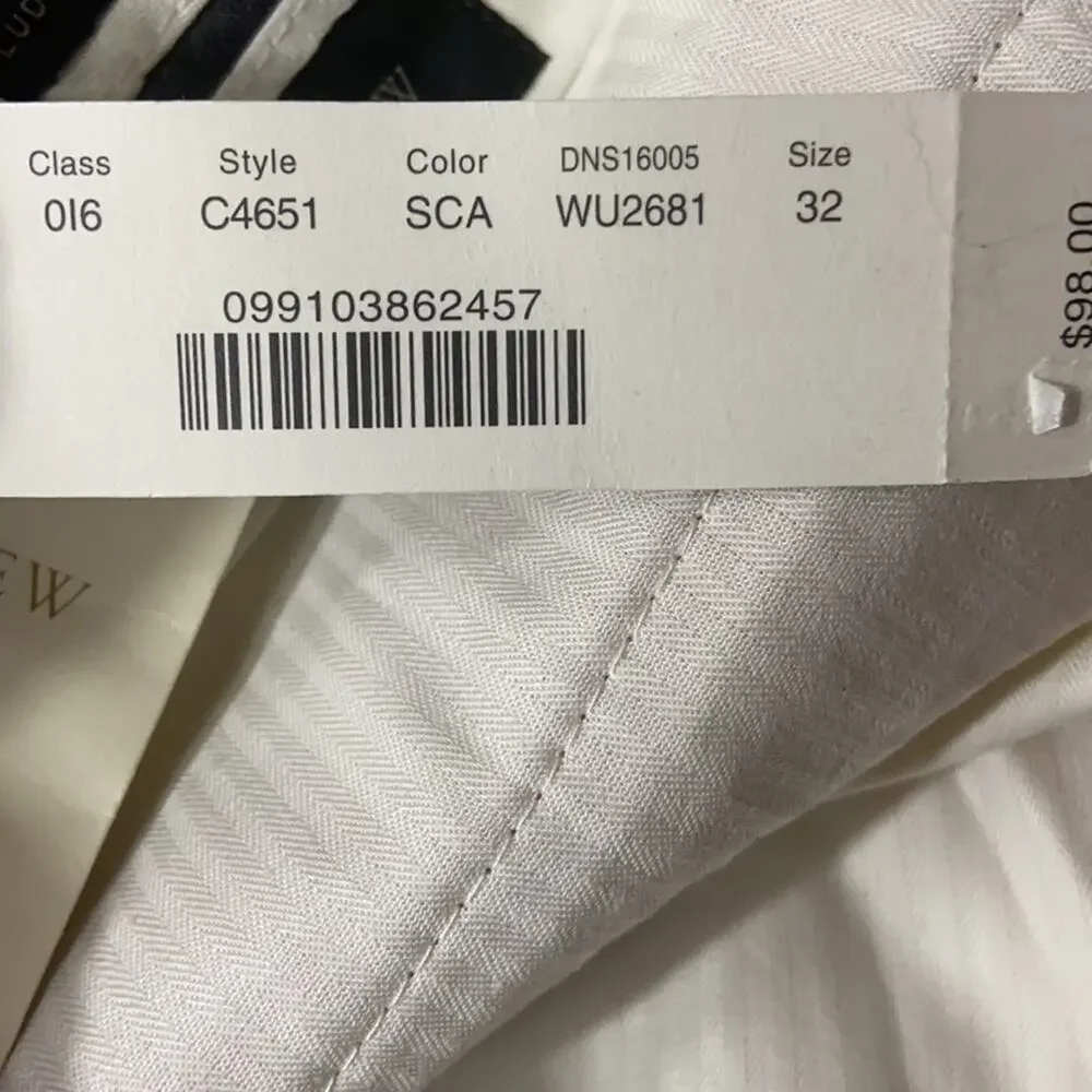NWT J. Crew | Fine Striped Shorts Sz 32